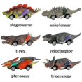 thumbnail image 2 of Dinosaur Toy Pull Back Cars, 6 Pack Dino Toys For 3 Year Old Boys And Toddlers, Boy Toys Age 3,4,5 And Up, Pull Back Toy Cars, Dinosaur Games With T-r, 2 of 5