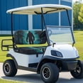 thumbnail image 5 of Pzuqiu Golf Cart Seat Covers Comprehensive Polyester Cloth, Compatible with Outdoor Golf Carts, for 2 Person Seats Golf Carts Ezgo, Sasquatch Forest, 5 of 10