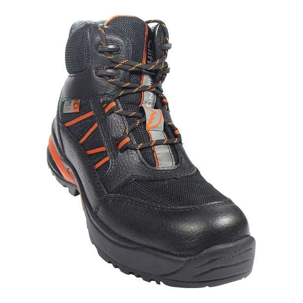 BOTA HIKING CLIFF HOMBRE NEGRO PIEL 6594 LEON 6594p
