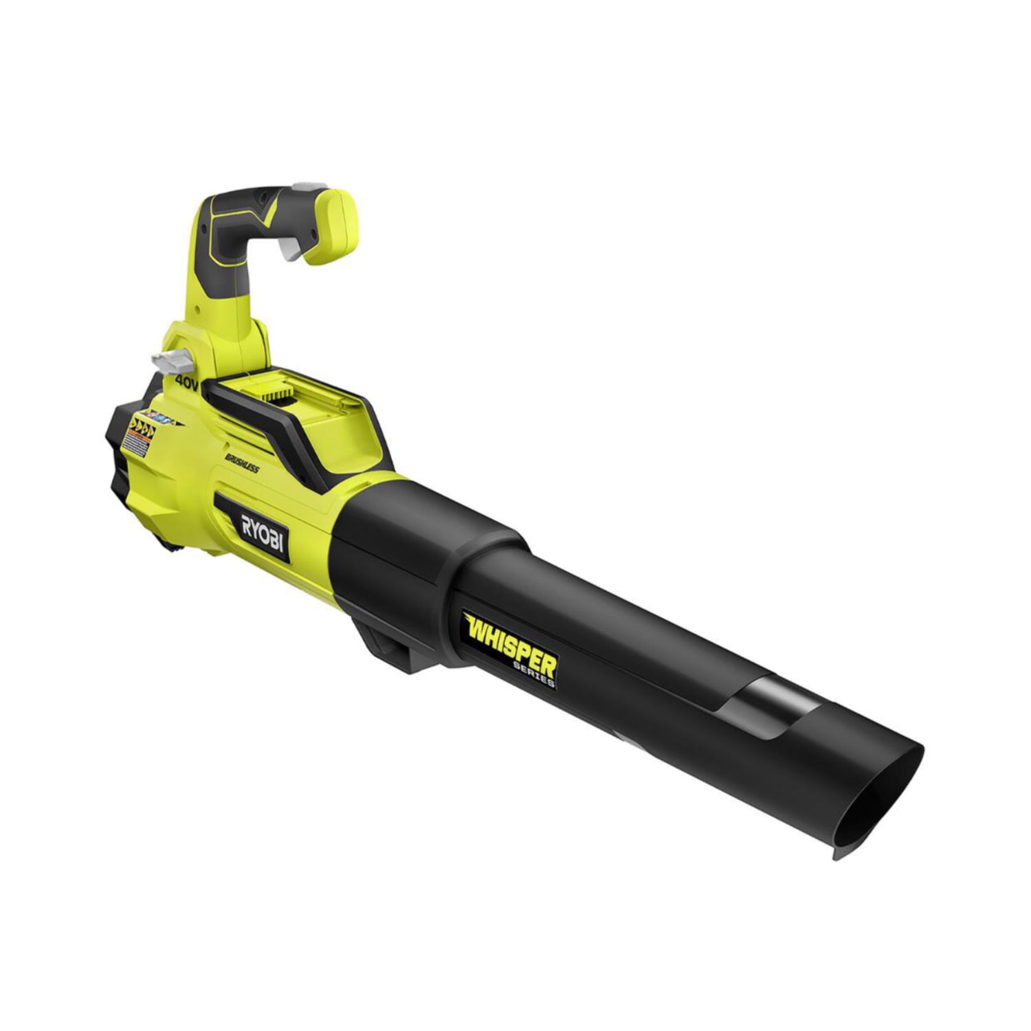 RYOBI RY40407BTLVNM 125 MPH 550 CFM 40-Volt Lithium-Ion Brushless Cordless Variable-Speed Jet Fan Leaf Blower (Tool-Only)