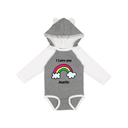

Inktastic I Love my Auntie Gift Baby Boy or Baby Girl Long Sleeve Bodysuit