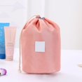 thumbnail image 1 of PURDORED-Bolsa de maquillaje de Color sólido para mujer, neceser cilíndrico de viaje con cordón, impermeable, 1 unidad qiuyongming unisex, 1 of 2