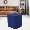 thumbnail image 6 of YWMJZEU Square Storage Stool Ottoman Covers Decorative Furniture Cover Elastic Polyester Dark Blue, 6 of 8