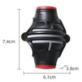 thumbnail image 4 of LJNYFDC Golf Ball Alignment Golf Ball Plastic 360 Degree Rotation Aiming Scribing Clip Professional Line Drawing Portable Three Line Alignment, 4 of 7