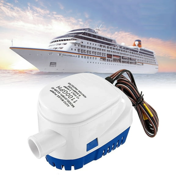 Acaigel 1100GPH 12V Automatic Submersible Bilge Water Pump Auto Float Switch Boat Yacht