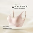 thumbnail image 4 of Up to 60% off Bras for Women, Xunlbb Women Fashion Solid Underwear Soft Support Comfortable Breathable Fixed Cup Bra(Pink,M), 4 of 5