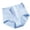 Light blue, variant on Clearance Cqxid525 Women's Panties Women's Solid Color High Waist Belly Embossed Pattern Plus Size Loose Comfortable Cotton Material Casual Underwear Black