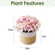 thumbnail image 2 of 2 uds lavabo de lino hortensia bonsái flor hogar creativo pequeños adornos plantas verdes artificiales, 2 of 5