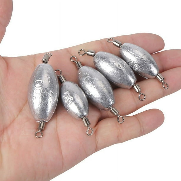 TaoTaoChong Pesas De Pesca En Línea De Hierro Fundido Giratorio De Gota De Lluvia, Plomos De 30 G/1 Oz