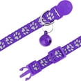 thumbnail image 2 of Taglory 2 Pack Cat Collar with Bell, Breakaway Reflective Collar, Adjustable 7.5"-12.5", Purple, 2 of 7