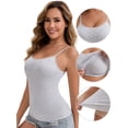 thumbnail image 3 of DARING DIVA Women's Padded Tank Top Round Neck Casual Camisole 3XL 1 Blue 1 Grey, 3 of 6