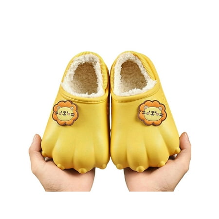 

Tenmix Cute Home Shoes--Girls Boys Lined Indoor House Slipper Warm Winter Toddler Slippers