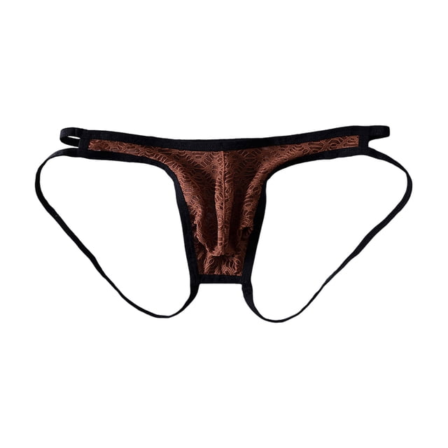 Product Men’s Underwear Sheer Lace Low Rise Thong Underwear for Breathable Mesh and Comfortable Design