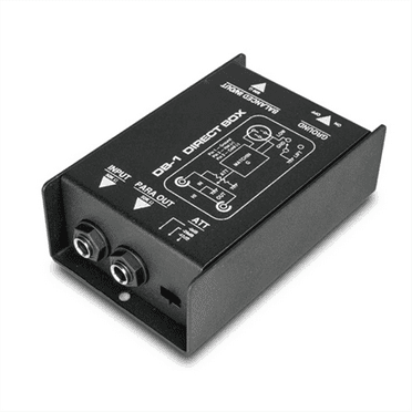 Professional DIRECT BOX Single Channel Passive DI-Box Direct Injection Box Balanced & Unbalance Signal New