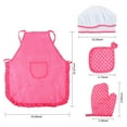 thumbnail image 4 of Child Cooking Baking Tools Pretend Play Kitchen Accessories Chef Dress Clothes Set For 3-6 years, 4 of 7