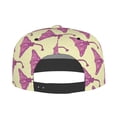 thumbnail image 5 of Adjustable Baseball Cap, Pink Stingray fish yellow Flat Bill Trucker Flat Brim Hats Dad Hat for Men Women - Snapback Hat Adjustable Size, 5 of 7
