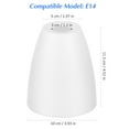 thumbnail image 2 of UPOUART 2-Pcs White Plastic Lamp Shades – Small Replacement Cover For Table & Desk Lamps, Cone-Shaped Light Cover, 2 of 8