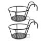 thumbnail image 5 of NUOLUX 2Ud Soporte Para Plantas De Metal Negro Fácil De Mover Y Limpiar Para Hogar, 5 of 8
