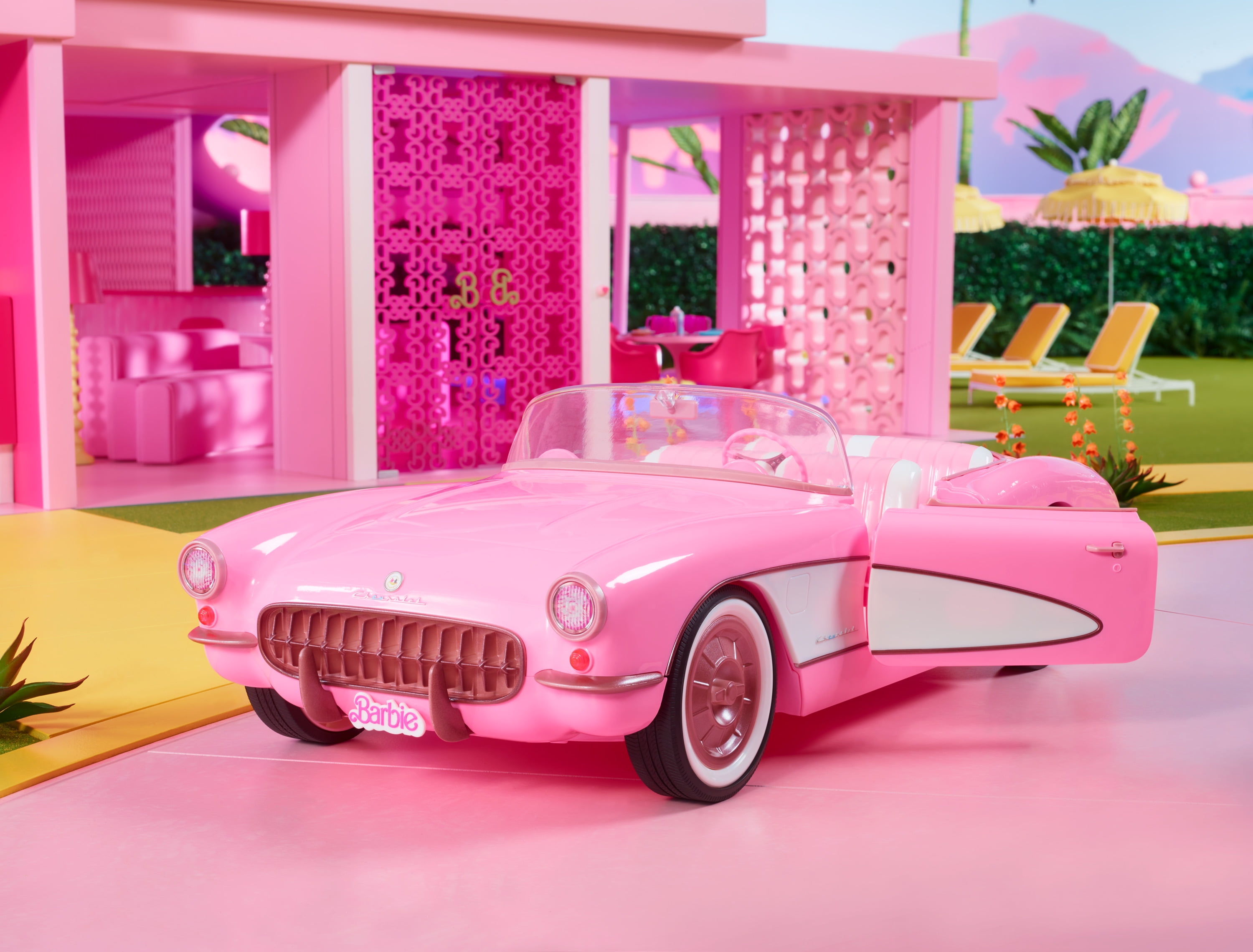 Barbie The Movie Collectible Car, Pink Corvette Convertible 