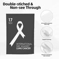 thumbnail image 5 of White Ribbon Lung Cancer Awareness Month Garden Flag Decoration Yard Farmhouse Double Sided Holiday Party Outdoor Camping Decor Flags 12x18in, 5 of 7