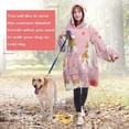thumbnail image 4 of Wearable Oversized Blanket,Cavalier King Charles Spaniels and Flowers Wearable Blanket Hoodie for Adults,Cozy Hooded Blankets with Super Pockets,Super Warm Fuzzy Pullover for Women & Men, 4 of 6