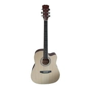 Acoustic Guitar for beginners, Students Natural Full Size SPS371