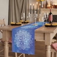 thumbnail image 2 of Table Runners 70 Inches Long Dress Scarves, Boho Flowers Farmhouse Coffee/Dining/Kitchen Table Decor, Holiday Table Runner, Blue Floral Bohemian Vintage Country 13x70 Inch, 2 of 9