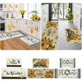 thumbnail image 5 of Summer Kitchen Mats Set of 2, Bee Day Sunflower Kitchen Rugs Mats with Bee Gnomes Sunflowers Washable Non Slip Kitchen Laundry Floor Mats for Home Decorations (Set J), 5 of 5