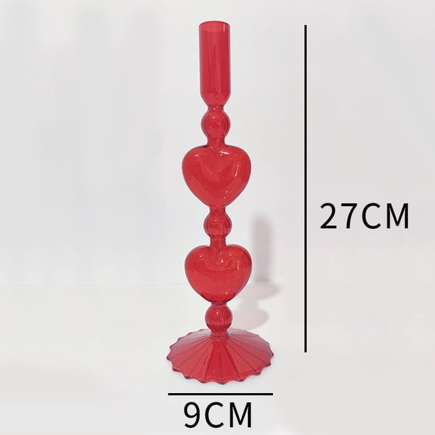 Candelabro de cristal para decoración del hogar, candelabro de boda romántico nórdico simple, candelabro de cristal retro francés