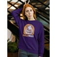thumbnail image 2 of Halloween Spooky Jack-O-Lantern Sweatshirt Women -Image by Shutterstock, Female XX-Large, 2 of 4