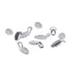 thumbnail image 2 of 30 Pcs Silver Plated Earring Bails Oak Leaf design Glue On Bails Pendants DIY Accessories for Jewelry Making (Silver), 2 of 3