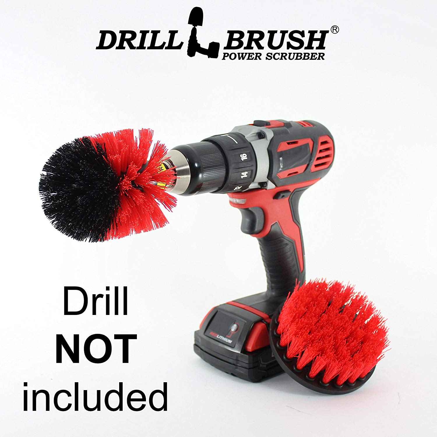 New Quick Change Shaft Drill Powered Heavy Duty Outdoor Stiff Bristle