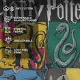 thumbnail image 4 of Women's Harry Potter Hogwarts Houses Vintage Collage  Graphic Tee Black 2X Large, 4 of 9
