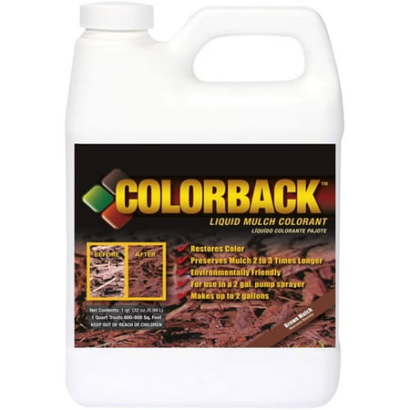 Colorback Liquid Mulch Colorant, 32 oz, Brown