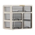thumbnail image 2 of Desktop Drawer Organizer, Sturdy Plastic Desk Storage Box, Easy Access for  Supplies, Cream, Suitable for Cosmetics Stationeries, 2 of 8