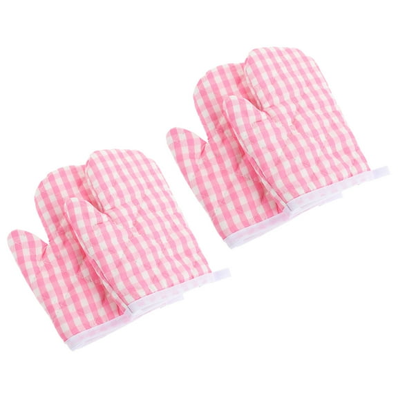 ifundom 4pcs Reusable Kitchen Gloves Oven Mittens for Baking Grip Pots and Pans Safely