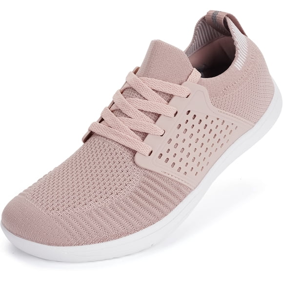Zapatillas de trail running WHITIN para mujer, corte extra ancho, color rosa, talla 10