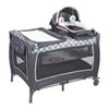 Baby Trend Lil Snooze Deluxe II Nursery Center Playard with Bassinet and Travel Bag - Daisy Dots