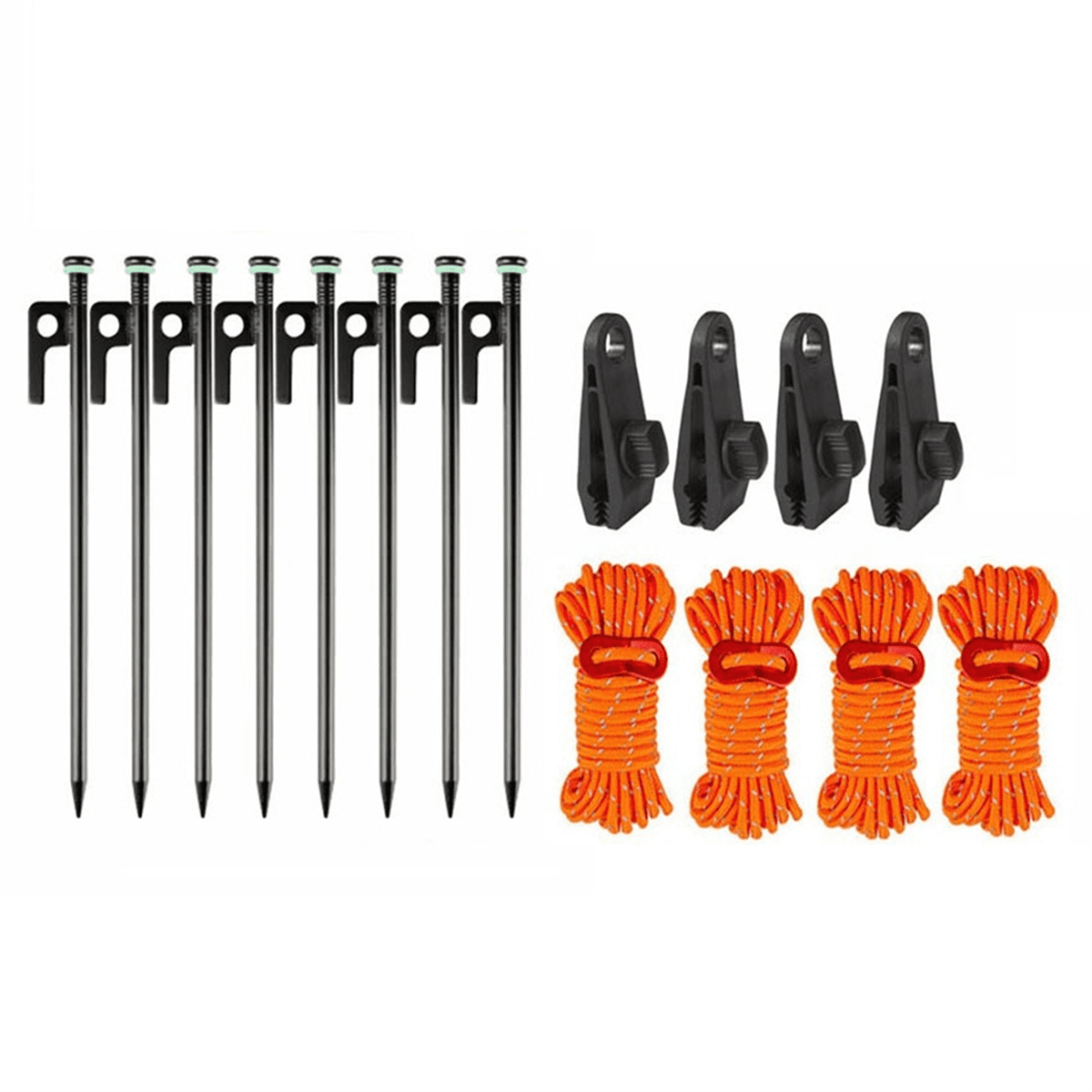 Tent Stakes Heavy Duty, Yard Stakes Metal Tent Pegs Ground Stakes Tent Pegs for Outdoor Camping Pitching Canopy,A