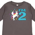 thumbnail image 4 of Inktastic I'm Two- Unicorn Second Birthday Boys or Girls Long Sleeve Toddler T-Shirt, 4 of 5
