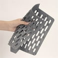 thumbnail image 3 of Ana Silicone Sink Saddle Mat Kitchen Sink Protector Divider Heat Resistant Pad Double Sink Center Cover Non-Slip Texture Dishwasher Safe Easy Clean Grey 32.3x27.2cm, 3 of 10