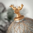 thumbnail image 2 of 5.5"H Sullivans Silver Gold Deer Ball Christmas Ornament, 2 of 4