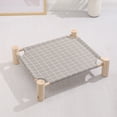 thumbnail image 4 of Greeniant Cama desmontable y lavable para mascotas - Cama para perros de tela de cómoda y fácil de limpiar Suministros para perros Cuadrado inferior gris S, 4 of 6