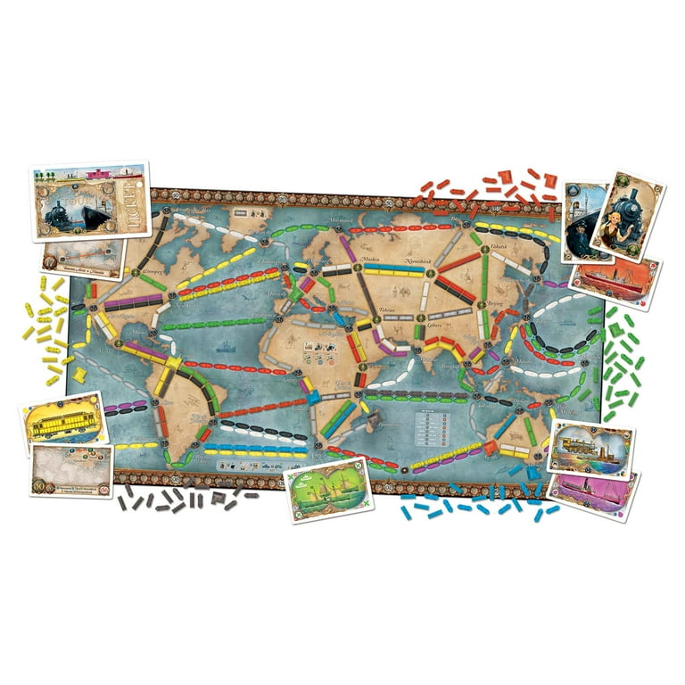 Ticket to Ride: Rails & Sails Strategy Board Game for ages 10 and up, from  Asmodee 