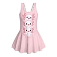 thumbnail image 4 of Uourmeti Stacked Cartoon Axolotl Skirted One Piece Swimsuit for Girls - Quick Dry, Stretchy Swim Dress for Beach, Pool & Summer Vacation, 4 of 8
