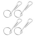 thumbnail image 1 of RUNROTOO 4Pcs Key Holder Clip Stainless Steel Buckle Sturdy Simple Design for Daily Use Outdoor Activities, 1 of 8