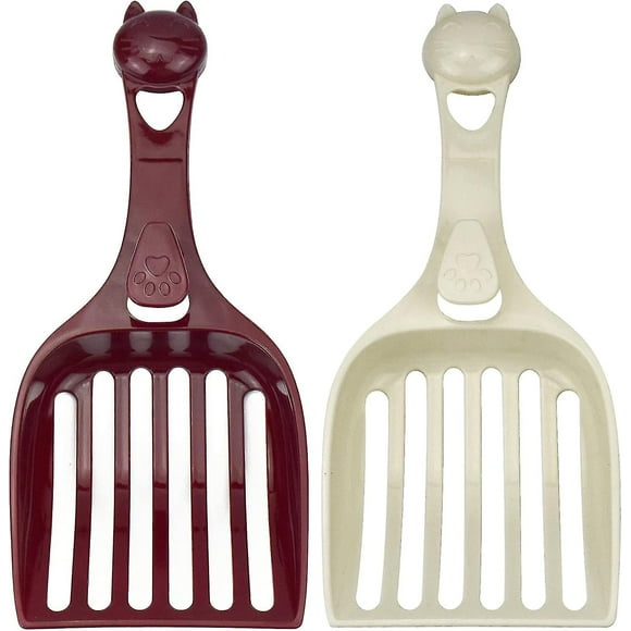 2Pcs Cat Pellet Litter Scoop Shovel Pet Cleaning Tool litter Poop Scooper Sieve Set Cat Litter Sifter for Pet Cat Dog