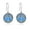 Blue Opal Tree of Life Tree, variant on Sterling Silver Tree of Life Dangle Drop Earrings for Women Gifts
