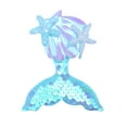 thumbnail image 2 of Pinzas para el cabello con forma de cola de sirena para niñas y horquillas con forma de concha marina, lentejuelas, tela brillante, pasadores para el cabello, accesorios para el cabello para niñas., 2 of 2