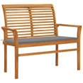 thumbnail image 1 of Banco de Patio para Exterior vidaXL de Madera de Teca con Ruedas, 1 of 9